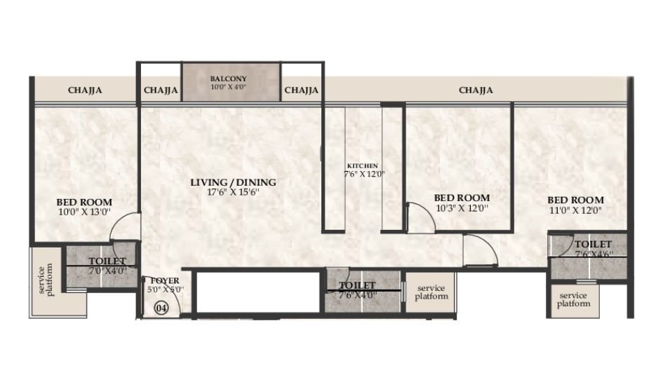 Alliaance-Opal-Bay-Floor-Plan-2 BHK